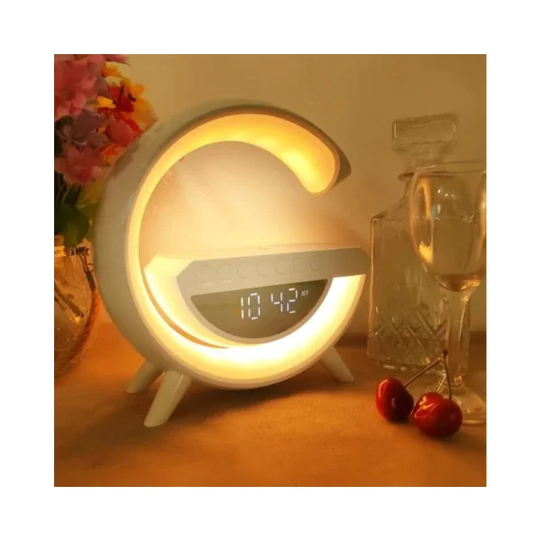Altavoz Bluetooth con Cargador Inalámbrico y Lámpara LED
