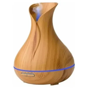 Humidificador Ultrasónico de Madera – Aromaterapia y Bienestar